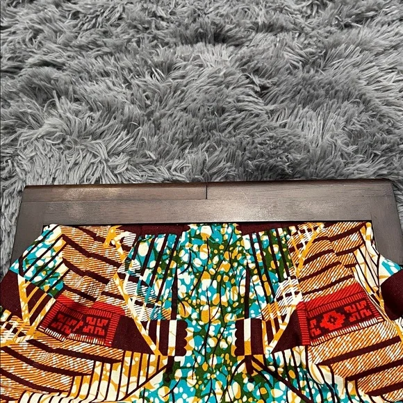 ALDO African Print Wood Frame Clutch Ankara Pattern Statement Bag - Picture 6 of 9